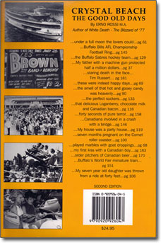 Back cover “Crystal Beach — The Good Old Days” by Erno Rossi